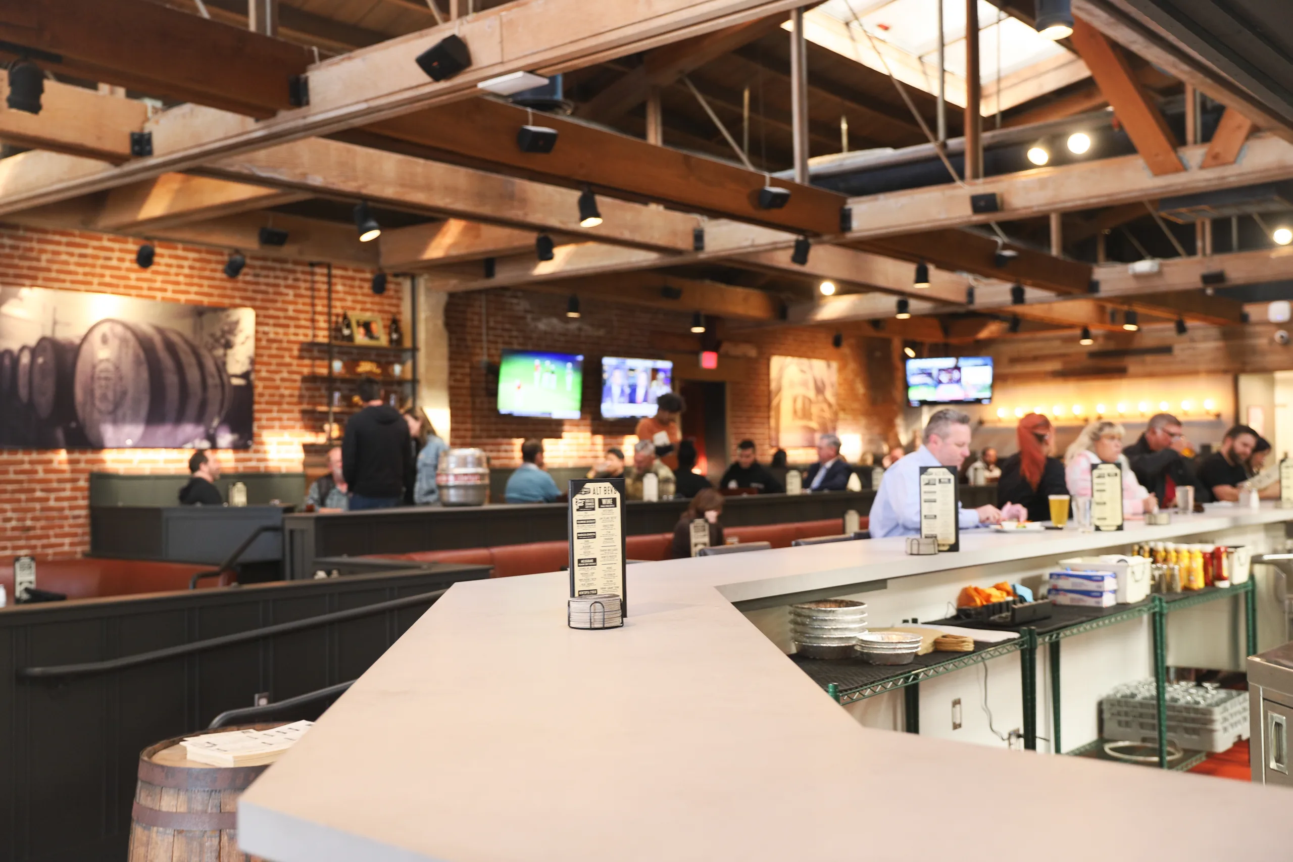 Interior of Karl Strauss's Downtown San Diego Brewpub